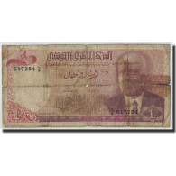 Billet, Tunisie, 1 Dinar, 1980, 1980-10-15, KM:74, AB+ - Tunisia