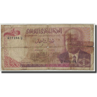 Billet, Tunisie, 1 Dinar, 1980, 1980-10-15, KM:74, AB+ - Tunisie