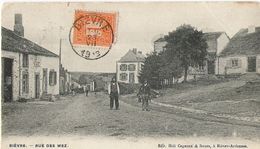 Bièvre - Rue Des Wez Animée - Pas écrite Mais Timbrée Oblit. 1913 ! - Edit. Héli Cognaux & Soeurs, à Bièvre-Ardennes - Bièvre