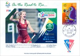 ALGERIJE 2016 - FDC Olympic Games Rio 2016 Field Hockey England Vs Spain Olympische Spiele Olímpicos Olympics JO - Rasenhockey