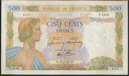 °°° FRANCE - 500 FRANCS 18/12/1941 °°° - 500 F 1940-1944 ''La Paix''