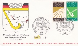 Deutschland FDC 1969 Olympic Stamps München    (DD9-15) - FDC: Brieven