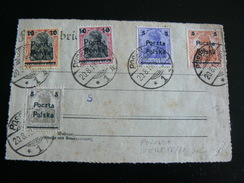 POSTAGE STAMPS  USED  OF  POLAND IN  1919............FRANCOBOLLI TIMBRATI DEL 1919 DELLA POLONIA . - Briefe U. Dokumente