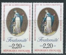 [15] Variété : N° 2575 Fraternité Cheveux Sans Sa Coiffe Bleue + Normal ** - Neufs