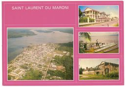 Guyane  - Saint Laurent Du Maroni ( Vue Aerienne De La Ville - Une Rue De La Ville - Entree Du Camp De La Transportation - Saint Laurent Du Maroni