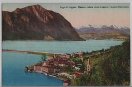 Lago Di Lugano - Bissone, Veduta Verso Lugano E Monte San Salvatore - Bissone