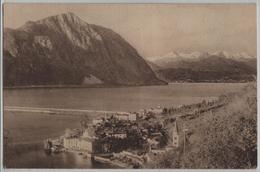 Lago Di Lugano - Bissone, Veduta Verso Lugano E Monte San Salvatore - Bissone