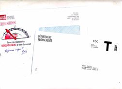 Enveloppe Reponse T Paris Match + Destineo Compteur - Cartes/Enveloppes Réponse T