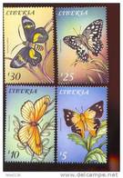 LIBERIA  2035-8 S  MINT NEVER HINGED SET OF STAMPS OF BUTTERFLIES-INSECTS ( 0240 - Unclassified