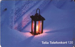 SUECIA. SE-TEL-120-0046. Lantern In The Snow. 1998-10. (473) - Schweden