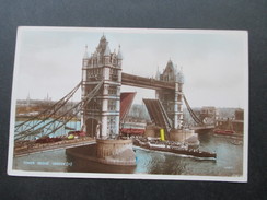 AK England 1937 Echtfoto. Tower Bridge, London. Dampfer. Valentine's Postcard - Altri