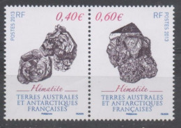 T.A.A.F. - Minéraux - Hématite à L'état Brut, Hématite Taillé - Géologie - - Unused Stamps