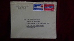 Luxembourg - 1958 - Mi:LU 581-2, Sn:LU 332-3, Yt:LU 540-1 On Envelope - Look Scan - Briefe U. Dokumente