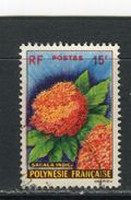 POLYNESIE FRANCAISE - Y&T N° 15° - Fleur - Saracea Indica - Gebraucht