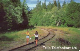 SUECIA. SE-TEL-120-0020. Women Walking On Railway Lines. 1996-03. (502) - Schweden