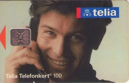 SUECIA. SE-TEL-100-0016A. Man On The Phone - Telia-man. 1993-06. (508) - Schweden