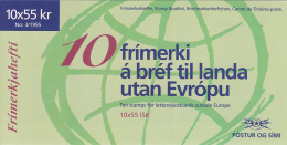 Iceland 1995 Booklet Of 10 Scott #802 55k Spell-Broken Einar Jonsson EUROPA - Booklets