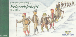 Iceland 1995 Booklet Of 10 Scott #811 30k Snow Man, Snow Woman - Christmas - Markenheftchen