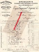 16-ANGOULEME- CHABANAIS-FACTURE EUGENE GUYONNET DUPERAT-LEON CHAIGNAUD-DROGUERIE EPICERIES-121 RUE DE PARIS-MASTIC-1918 - Chemist's (drugstore) & Perfumery