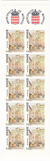 MONACO @ CARNET 10 Timbres Poste à 2,20 Francs - Place Saint Nicolas - Markenheftchen