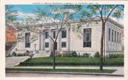 Indiana Lafayette Albert A Wells Memorial Library 1950 - Lafayette