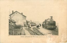 58 Saint Amand En Puysaye  La Gare Train - Saint-Amand-en-Puisaye