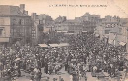 Le Mans     72       Place De L'Eperon. Marché.        (voir Scan) - Le Mans