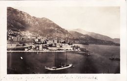 Photo 1919 MONACO - L'entrée Du Port, Le Bâteau Du Prince, Voilier, Yacht (A182, Ww1, Wk 1) - Puerto