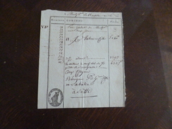 Lettre De Voiture Roulage Diligence Montpellier Révolution 1793 Tabac En Côtes Transports Militaires Sabatier - Transporte