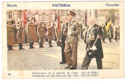 België / Belgique - Postkaart Biscuits Victoria - Verjaardag Van Den Slag Aan Den IJzer - WW 1914-18 - Koninklijke Families