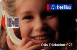 SUECIA. SE-TEL-025-0025A. Girl On The Phone - Telia-flicka. 1993-06. (553) - Schweden