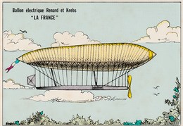 AVIATION   CENTENAIRE DU 1ER VOL  EN CIRCUIT FERME   ' LA FRANCE ' - Airships