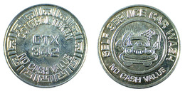 02766 GETTONE TOKEN JETON FICHA AUTOLAVAGGIO CAR WASH CONTROL TOKEN  CTX  342  NO CASH VALUE - Autres & Non Classés