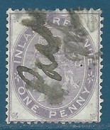 Grande-Bretagne Fiscaux-postaux N°5 Victoria 1p Violet Oblitéré - Fiscale Zegels