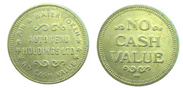 04468 GETTONE TOKEN JETON FICHA AUTOLAVAGGIO CAR WASH TOKEN AUTO VEND HOLDINGS LTD NO CASH VALUE - Autres & Non Classés