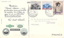 SAINT MARIN Le Roc PUB La BIOMARINE-  (Philatélie Timbre Stamp  "R.S.M SAN MARINO + Cachet  REPUBLICA  S.MARINO 1951" - San Marino