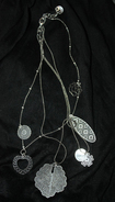 Beau Collier Triple De La Marque Moon°C En Métal Argenté L=50cm - 19.3gr - Necklaces/Chains