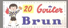 Buvard BRUN 20 Goûter Brun - Sucreries & Gâteaux