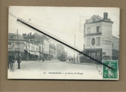 CPA  - Maromme  -  La Route De Dieppe  -  (tramway , Café De Dieppe ) - Maromme