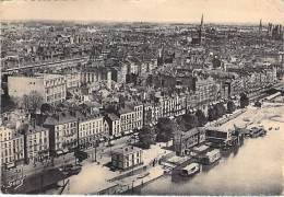 44 - NANTES : Vue Panoramique - CPSM Dentelée Sépia Grand Format - Loire Atlantique - Nantes