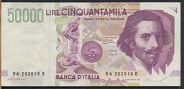 °°° ITALIA - 50000 LIRE BERNINI II° TIPO 27/05/1992 SERIE BA °°° - 50000 Lire