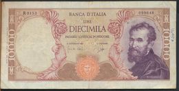 °°° ITALIA - 10000 LIRE MICHELANGELO 27/07/1964 SERIE R °°° - 10000 Lire