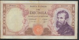 °°° ITALIA - 10000 LIRE MICHELANGELO 03/07/1962 SERIE R °°° - 10000 Lire
