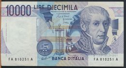 °°° ITALIA - 10000 LIRE VOLTA 19/09/1984 SERIE FA °°° - 10000 Lire