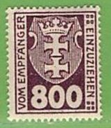 MiNr.13 X   Deutschland Freie Stadt Danzig Portomarken - Postage Due