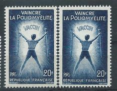[15] Variété : N° 1224 Vaincre La Poliomyélite T-shirt Pâle + Normal  ** - Unused Stamps