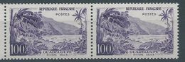 [15] Variété : N° 1194 Guadeloupe Impression Défectueuse De La Montage Tenant à Normal  ** - Unused Stamps