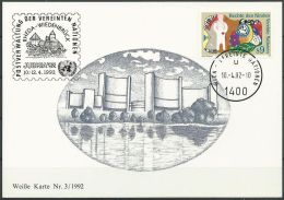 UNO WIEN 1992 Mi-Nr. 119 WEISSE KARTE - JUBRIA RHEDA-WIEDENBRÜCK 10.04.1992 - Storia Postale