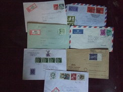 Deutschland - Briefs X 7 - Einshcreiben + Luftpost - Schweden, Osterreich Und Großbritannien - Collezioni (senza Album)