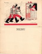 3 Cartes Menus Anno 1930'  PUB Mictasol   Illustrateur Roger Cartier   & Felix Lorian - Menu